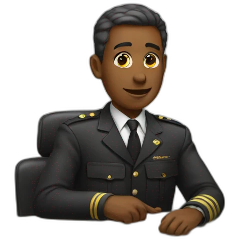 official at the table  emoji