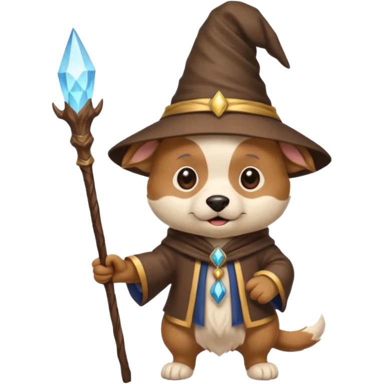 Dog wizard emoji