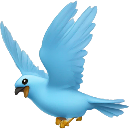 make the wing light blue  emoji