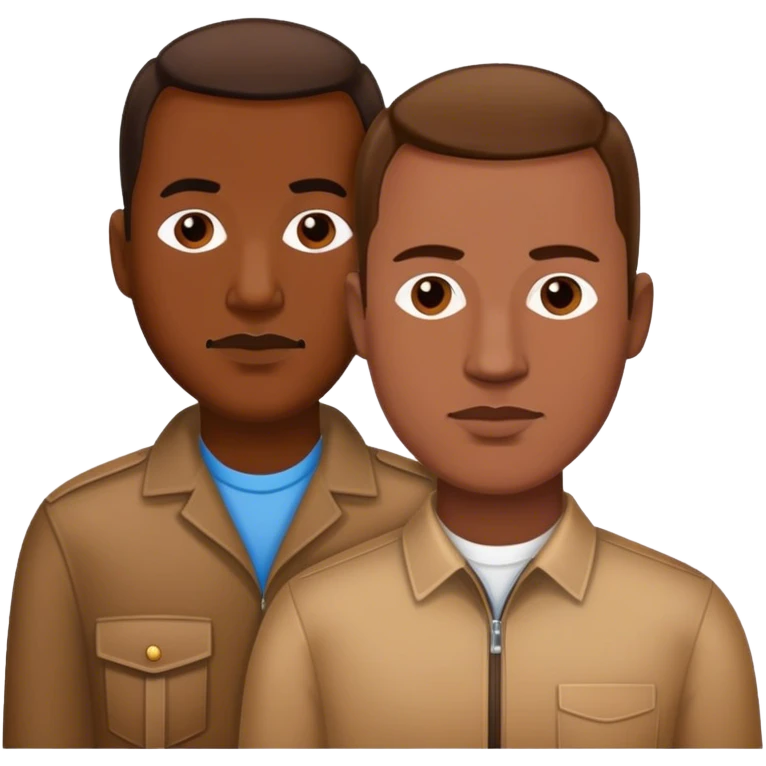 George Floyd and Derek Chauvin emoji