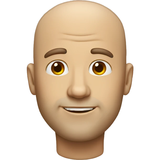 balding man emoji