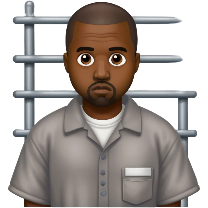 kanye west as a prison inmate emoji