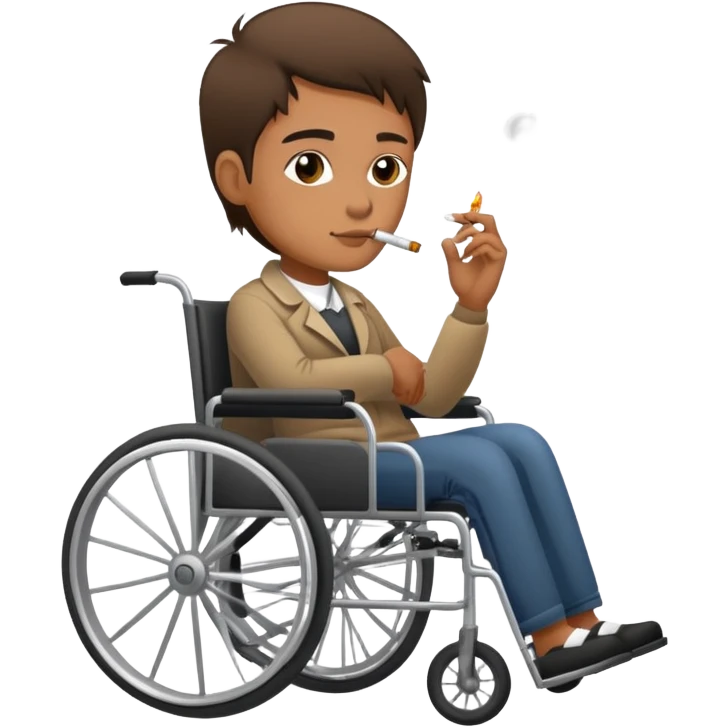 Wheelchair smoking  emoji