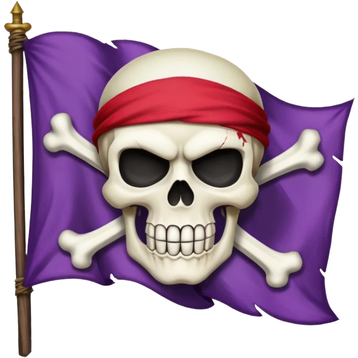 Whitebeard pirates jolly roger emoji