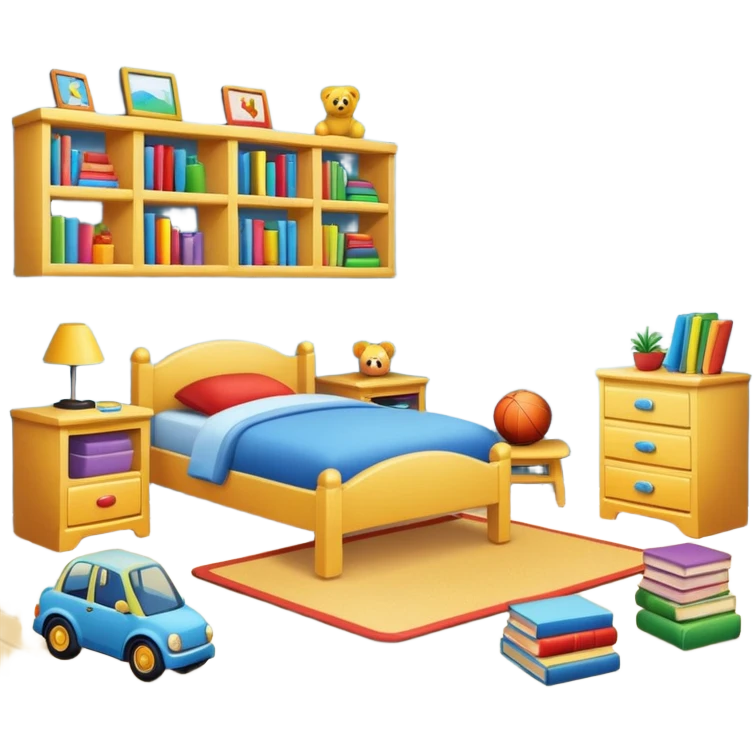 Clean kid room emoji