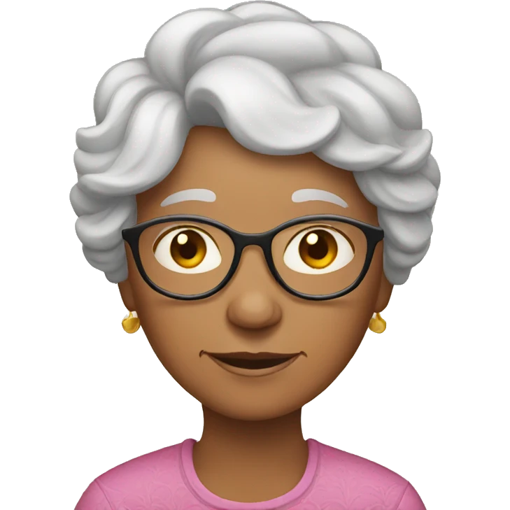 Granny with family emoji
