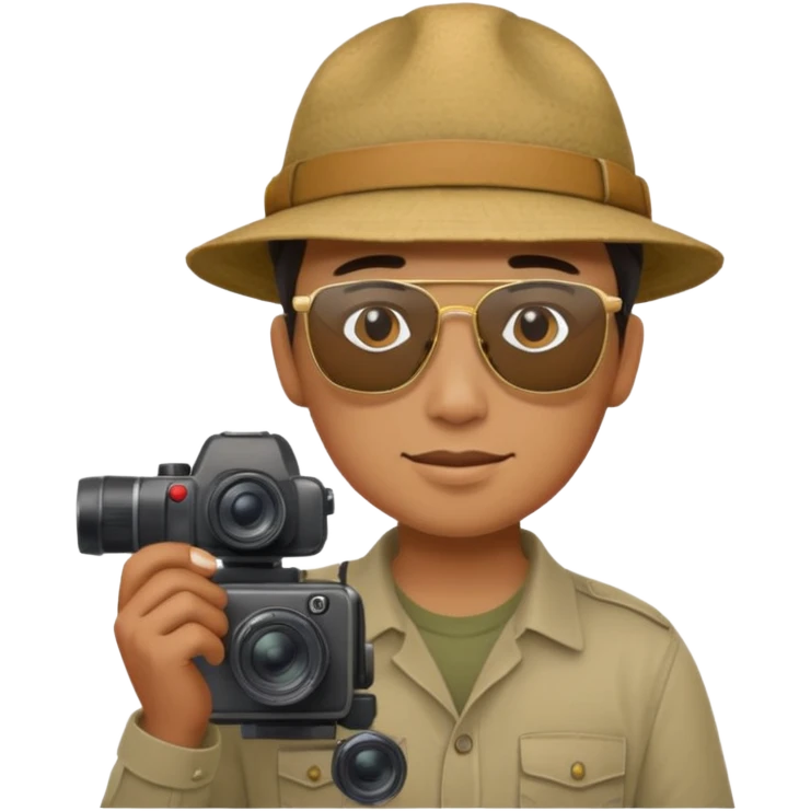 Site Photographer with Camera from Archaeology Team emoji