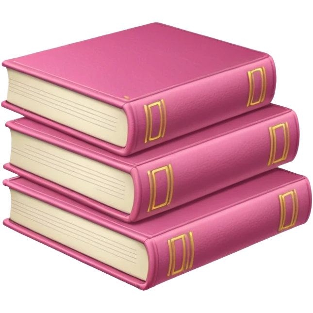 Rózsaszín könyvek emoji