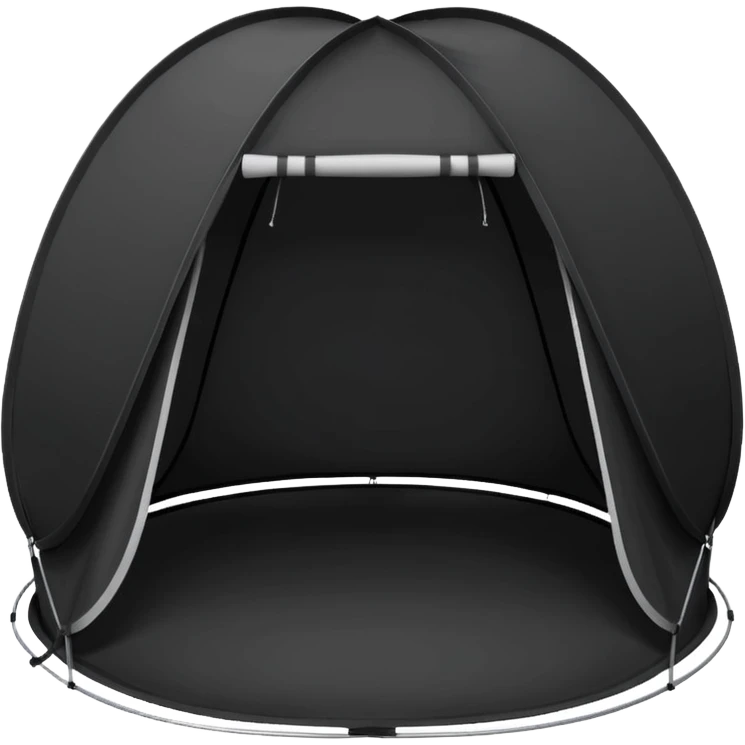 Tall Oval Pop up tent black emoji