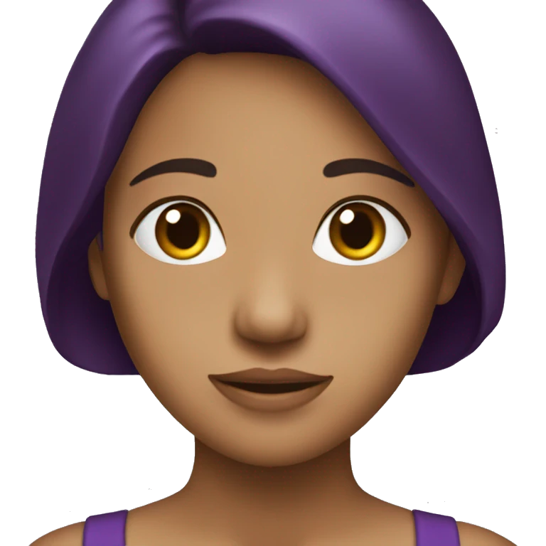 Girl aubergine emoji