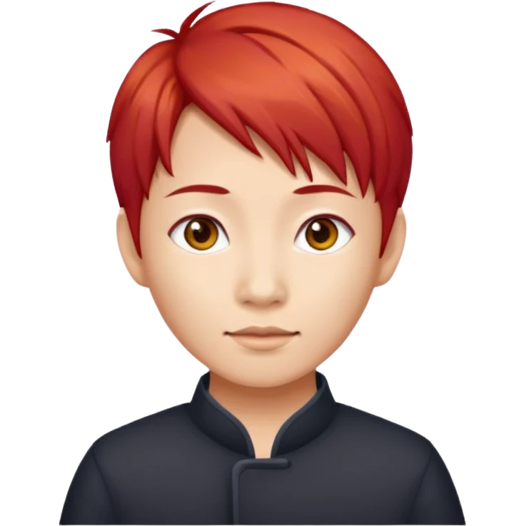 Asian red head person  emoji