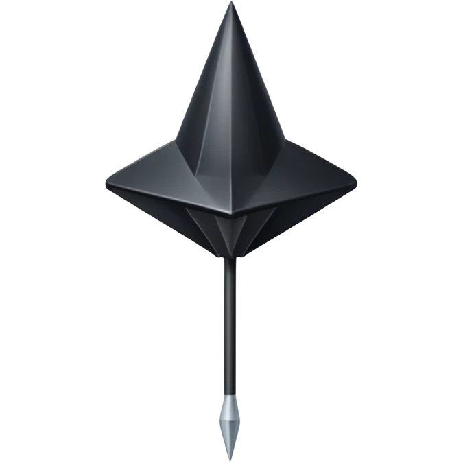 black dart emoji