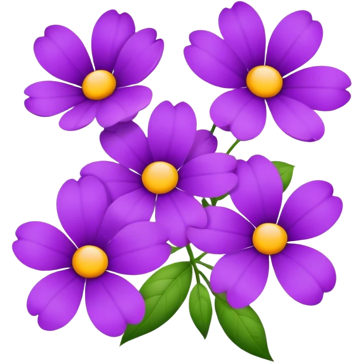 purple flowers  emoji