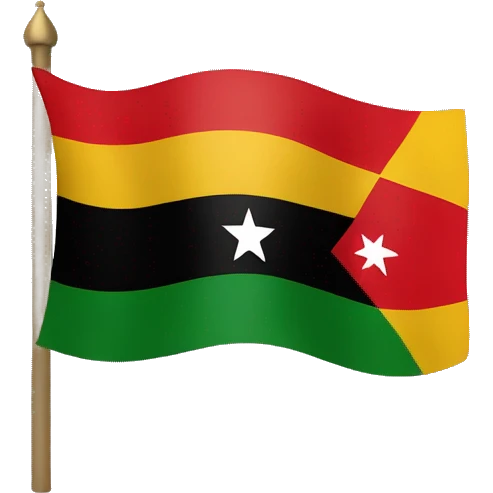 kurdistan flag with black on top red at bottom with sun in the middle  emoji