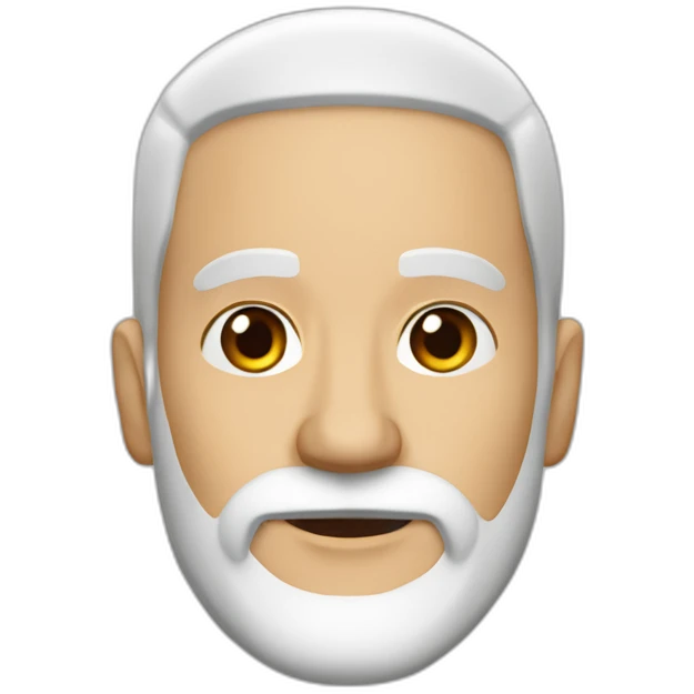 Juan Antonio Almazán bald with full white beard NO-Glasses emoji