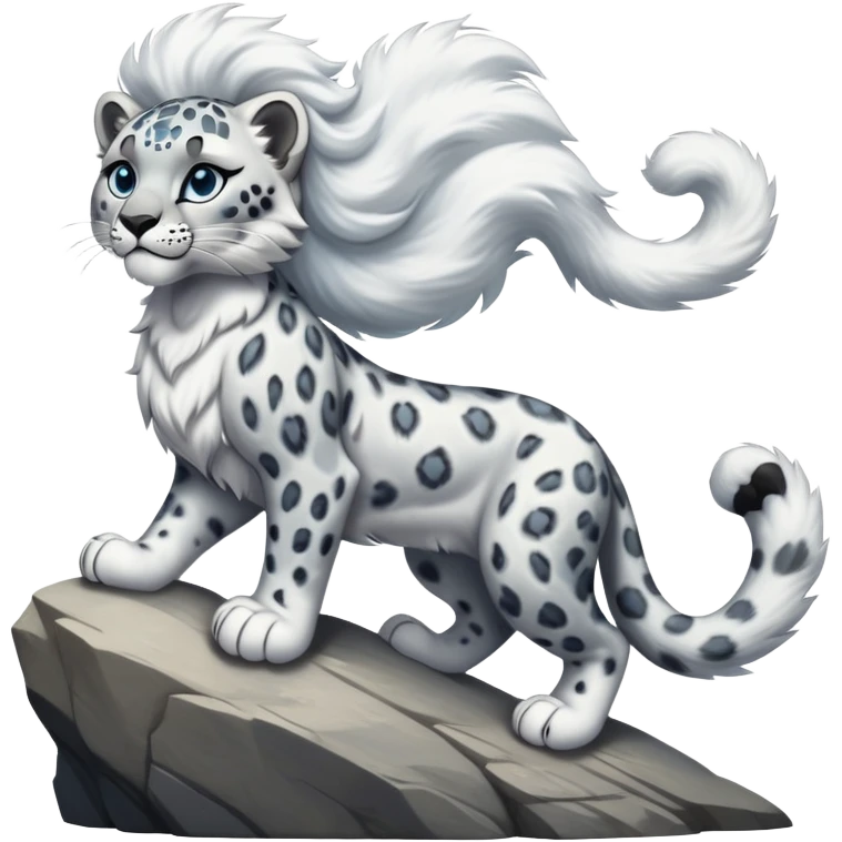cinematic-snow-leopard-realistic-full-body-standing-emoji,-muscular-yet-graceful-body-balanced-on-rocky-cliffs,-long-fluffy-tail-swirling-behind,-head-tilted-dramatically,-thick-ghostly-white-fur-speckled-with-black-rosettes,-piercing-icy-blue-eyes,-simplified-yet-realistic-focused-features,-highly-detailed,-glowing-with-an-almost-sarcastic-glow emoji