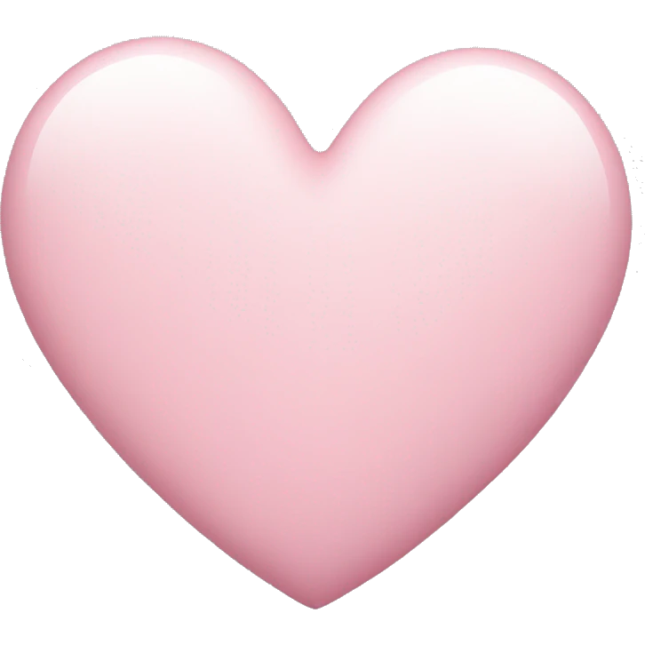 soft pink heart emoji