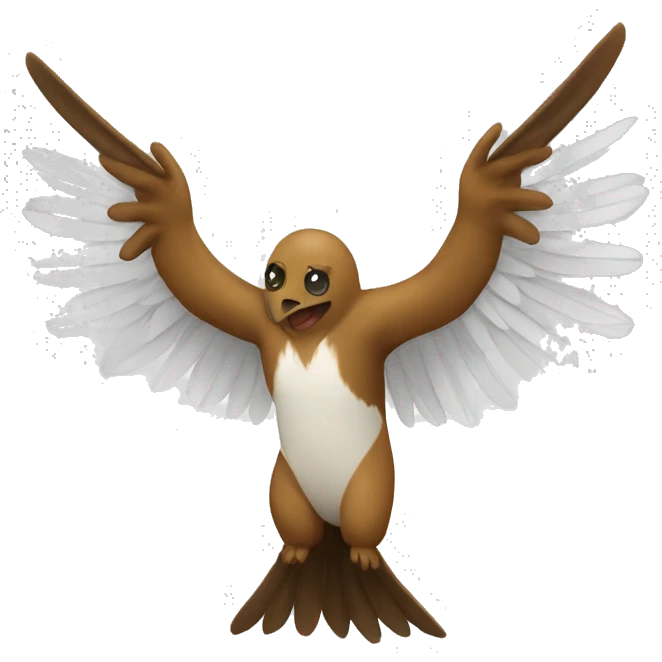 Cobaya con alas emoji