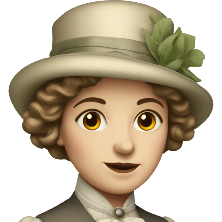 Edwardian woman emoji