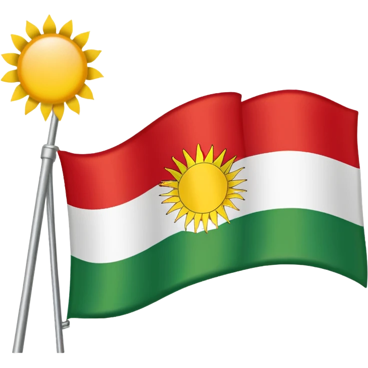 Drapeau Kurdistan emoji