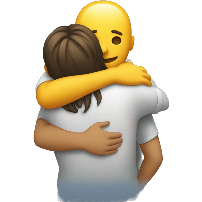 hugging from behind emoji