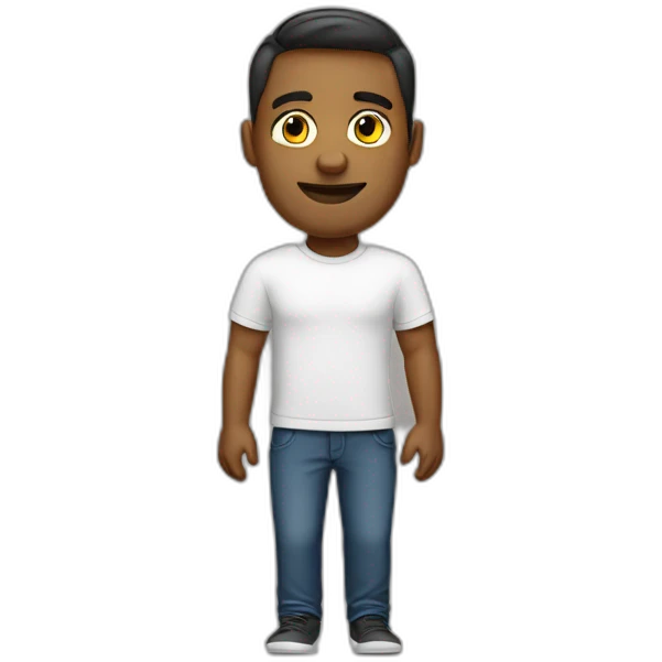 It manager guy in t-shirt emoji