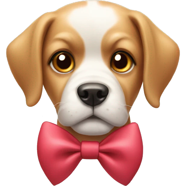 dog with bow emoji