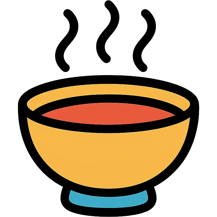mini soup bowl icon emoji