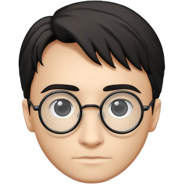 Harry Potter glasses with the scar and without the face  emoji