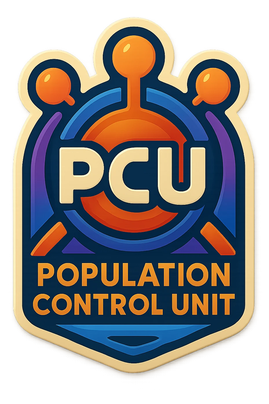 render a playing card back design for PCU emoji