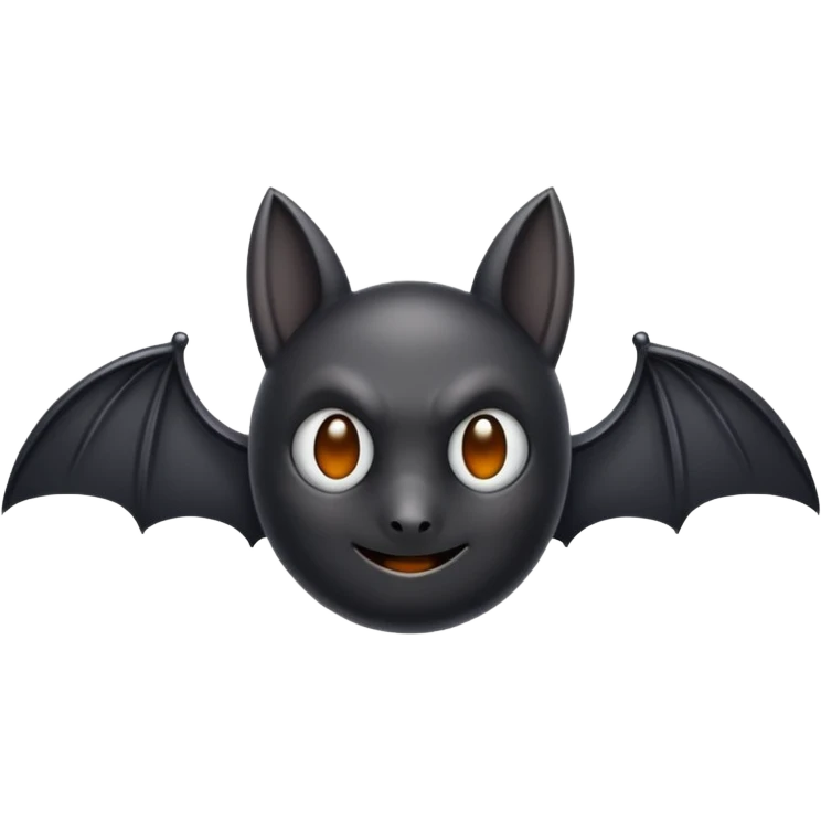 minimalist bat emoji