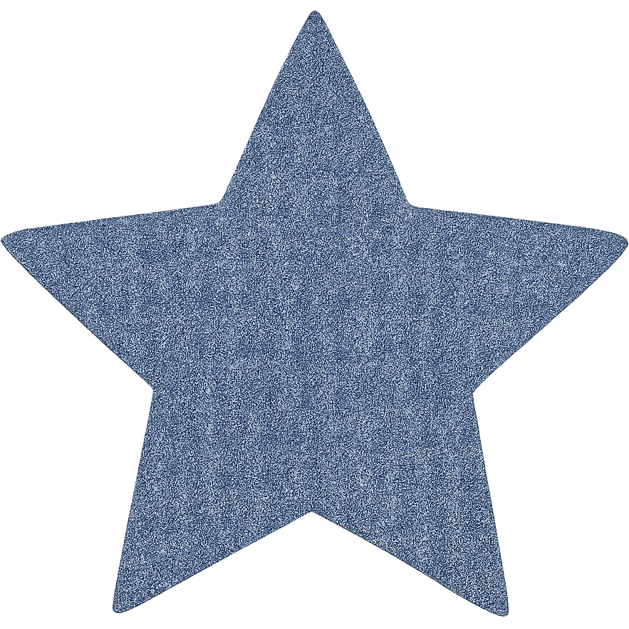 star with a denim pattern emoji