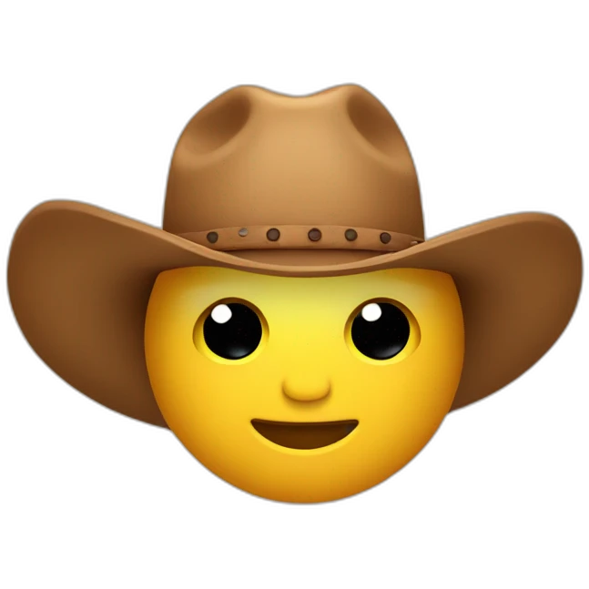 cowboy emoji with two hats emoji