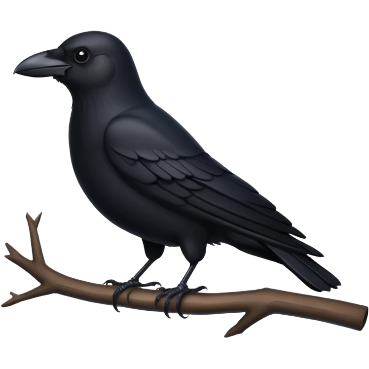 Siyah karga emoji