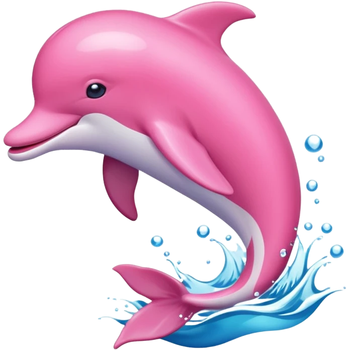 Pink dolphin emoji