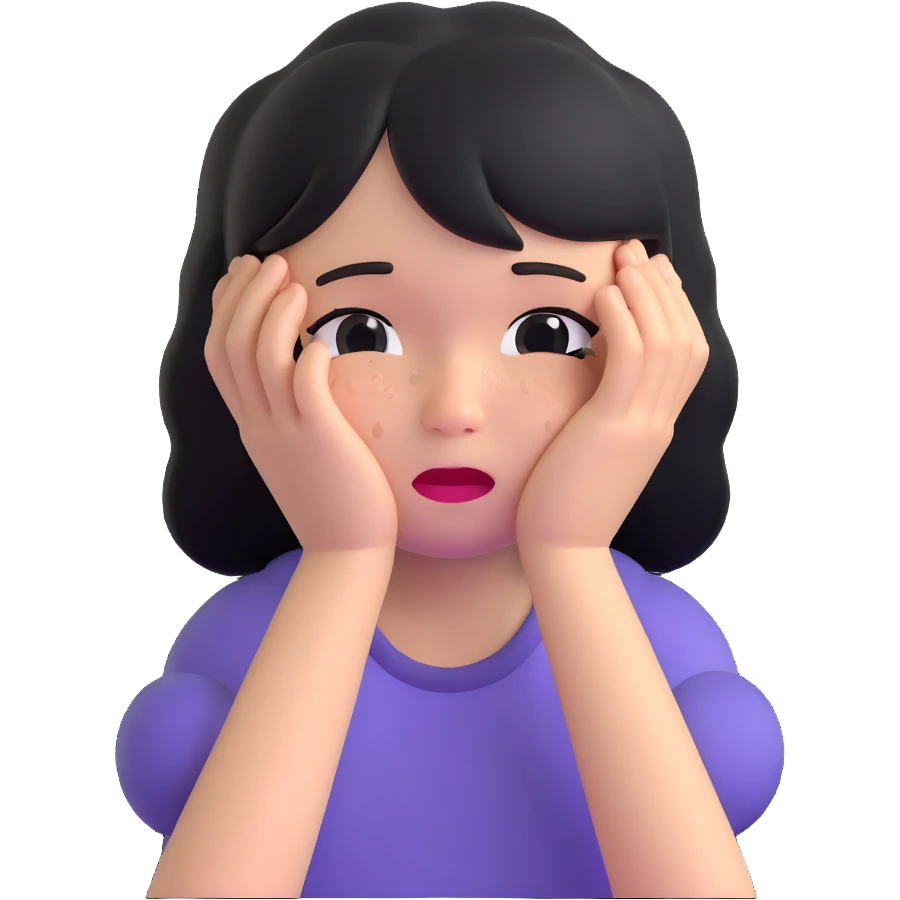 crying girl emoji