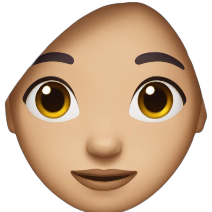 Woman purple close dark hair smile emoji
