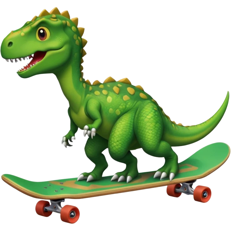 🦖Dinosaur on a skateboard emoji