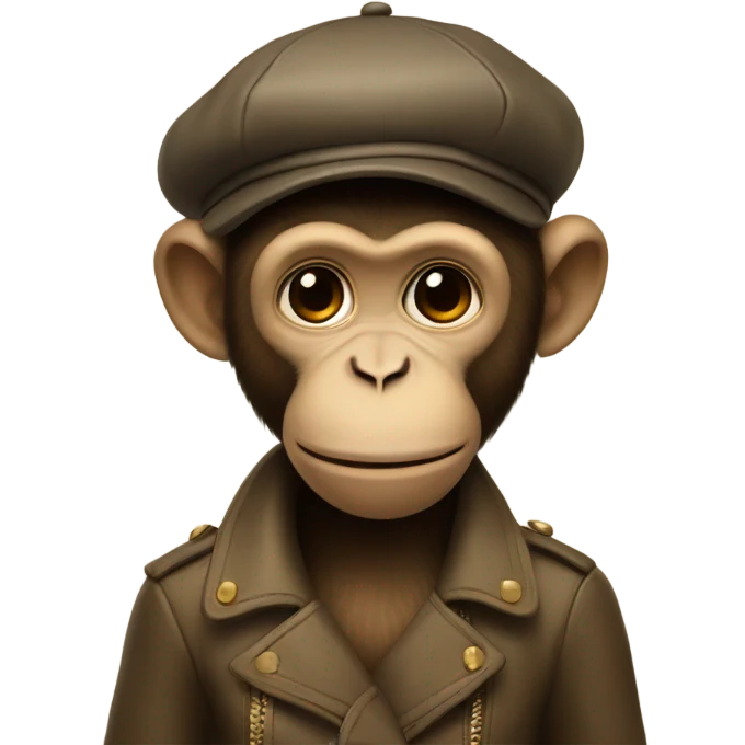 Monkey with beret emoji
