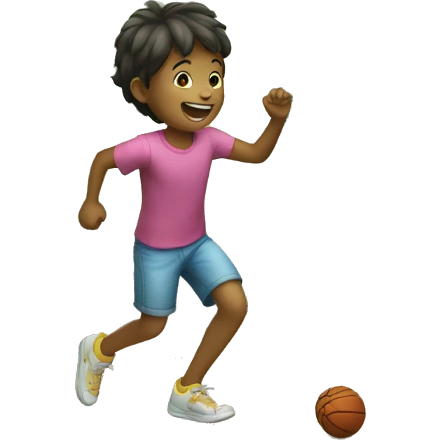kids playing emoji