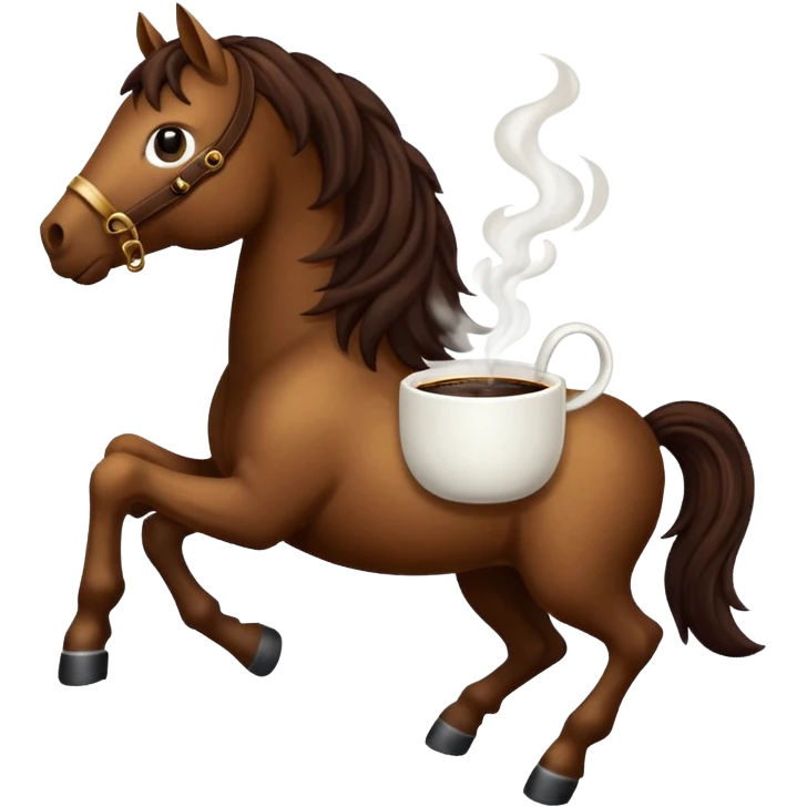 I need a coffee horse emoji