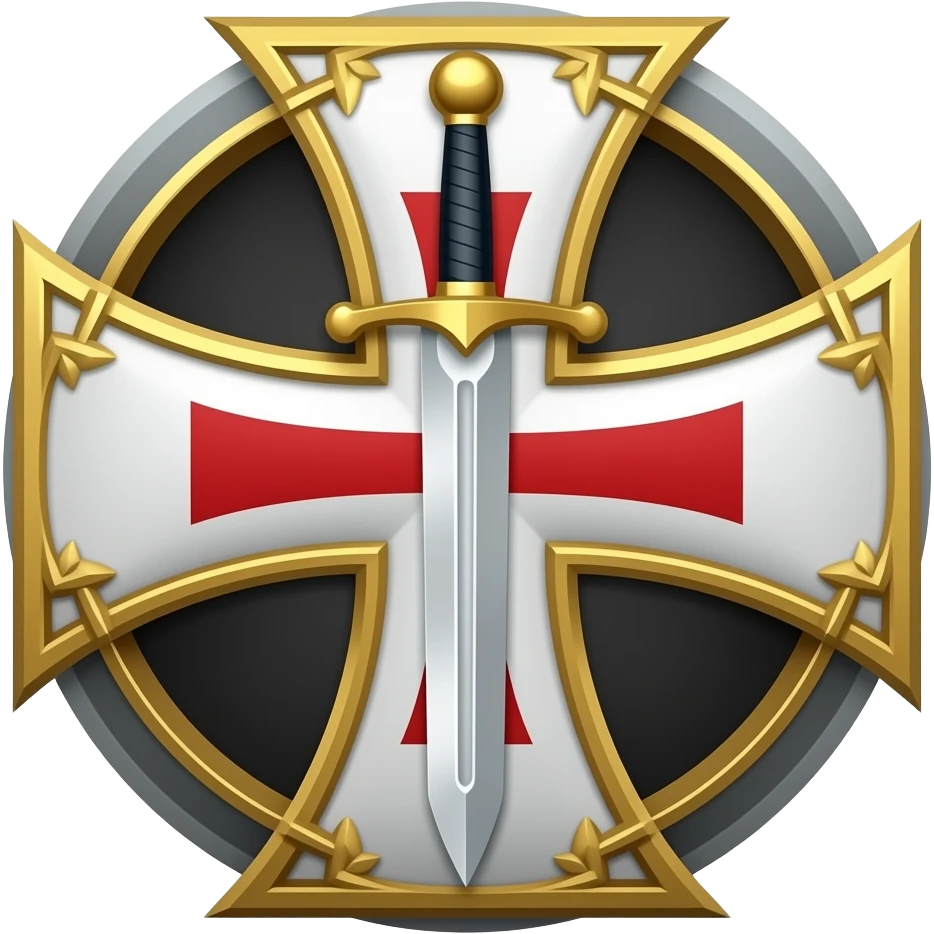 Templar cross with swords in middle emoji
