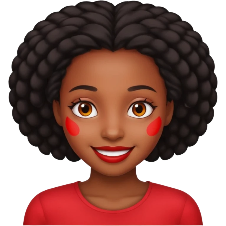 Black girl high off weed emoji