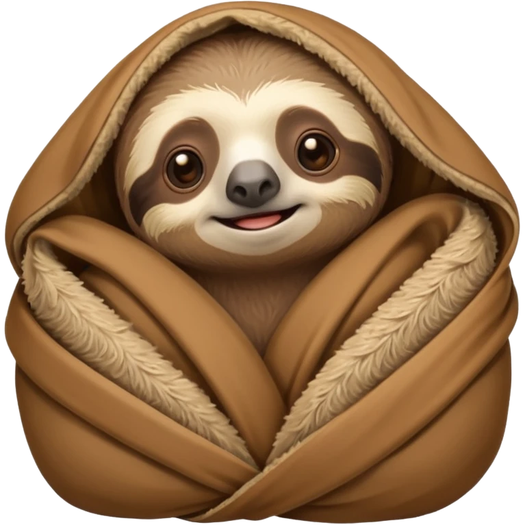 sloth in a blanket emoji