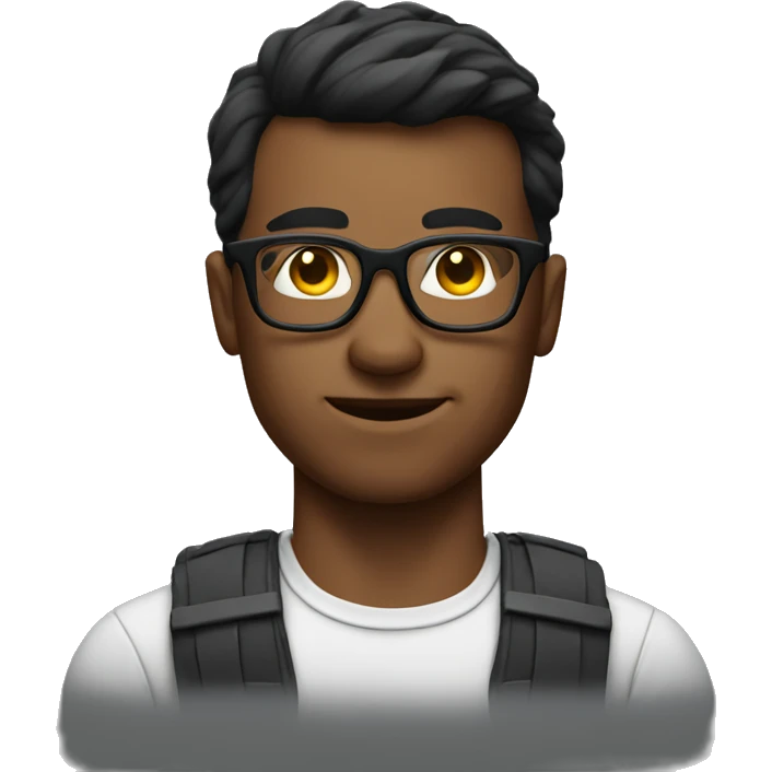 muscular nerd with glasses emoji