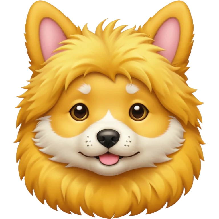 puppy dog yellow emoji