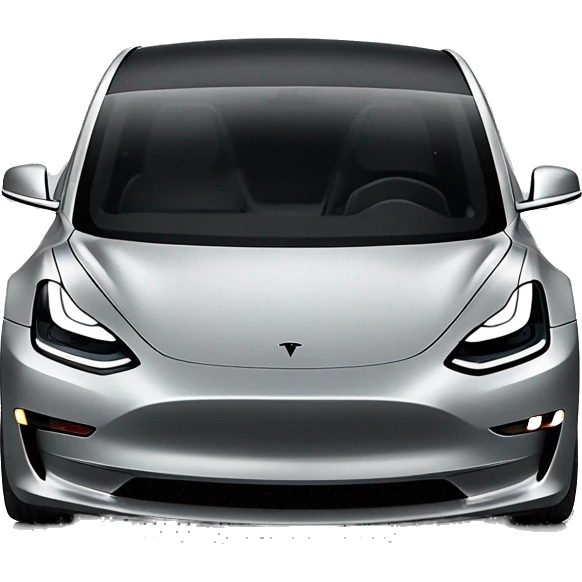 Tesla Model 3 Performance , back, no person, grey stealth  emoji