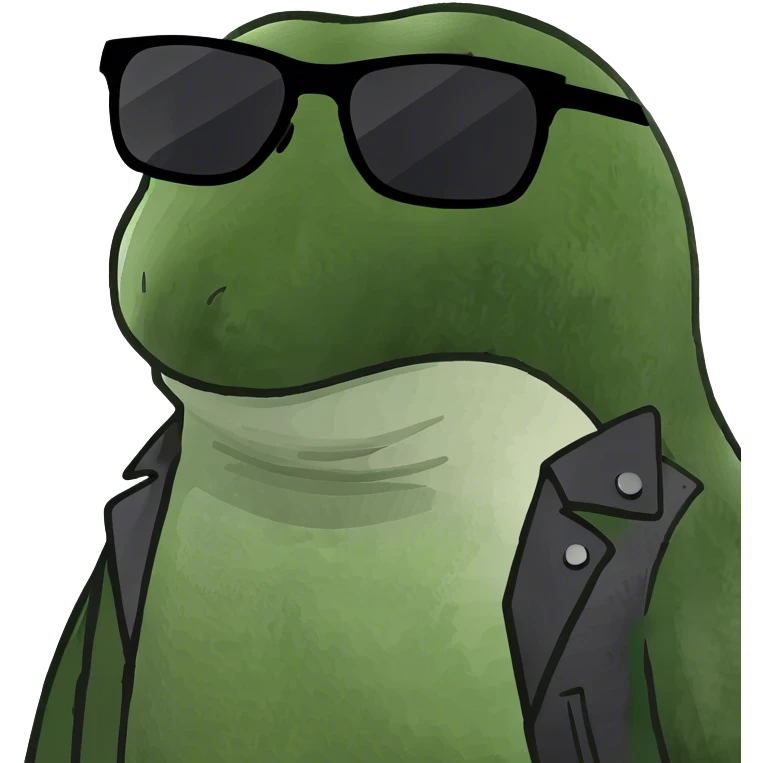 penguin with a cool vibe emoji