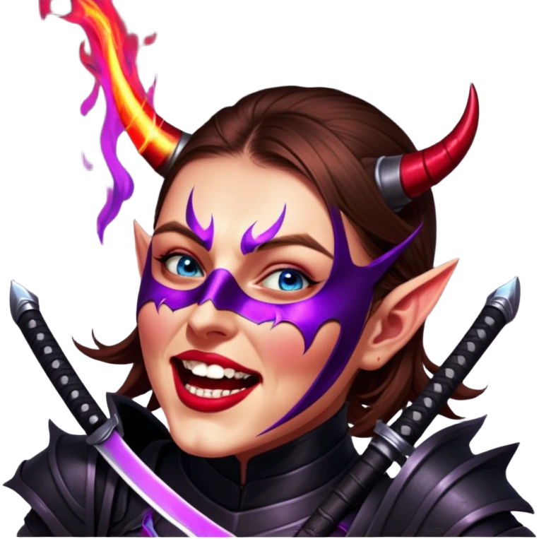Demon-Horned Warrior emoji