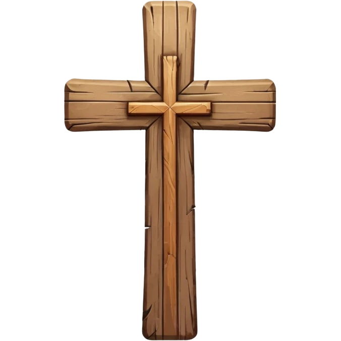 Wooden cross emoji